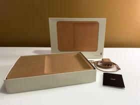 Courant 850024435902 Catch 3 Beige Linen Qi Wireless Usb-c Charging Pad Organizer Valet Tray