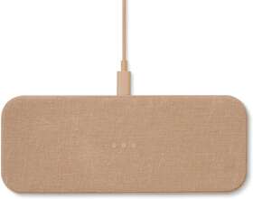 Cr-c2-es-cm Courant Catch 2 Essentials - Belgian Linen Dual Wireless Charging Pad