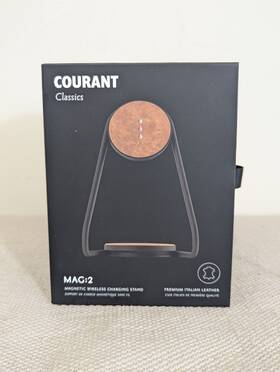 Cr-mag2-bk-bk Courant Essentials Mag 2 Magnetic Dual Wireless Charger Stand Apple And Qi New
