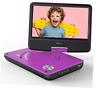 Cu-902 Portable Dvd Player Support Power Bank Charging Last Memory Purple