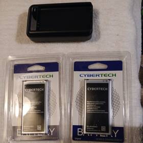 2xbat-s5 Cybertech Chgw 2x High Capacity Replacement Batteries With Wall Charger For Galaxy S5