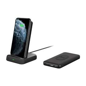 Cy3038pbche Cygnett Chargeup Duo 10000mah Wireless Powerbank Charging Dock Black