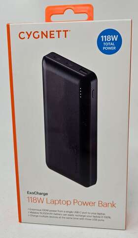 Cy3911pbche Cygnett Exocharge Laptop Power Bank 118w Portable Charger For Laptops