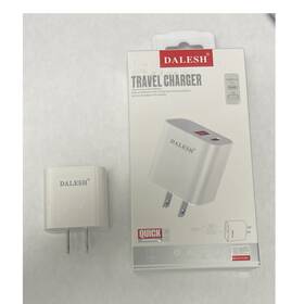 Dl589 Dalesh 25w Fast Charge Wall Charger White Usb Pd 2 Ports