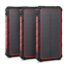 Dartwood 895230318812 16000mah Solar Power Bank - Wireless Charger For Iphone And Android 3 Pack
