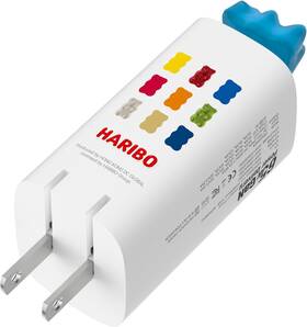 Hpa-01 Dchk Haribo 65w Gan Wall Charger Pd And Qc 3.0 Fast Charging Block 3-port Blue