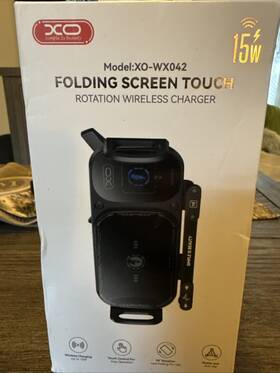 Xo-wx042 Dco Xowx042 Folding Screen Touch Rotation Wireless Charger