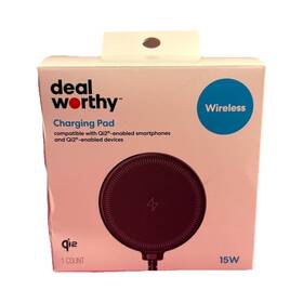 C-002264-01-355-0616 Deal Worthy Qi2 Wireless Charging Pad 15w Black Universal Usb-c Wall Adapter