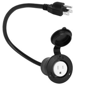 Yda-083 Dealtus 1.6feet Waterproof 15amp 125v Outdoor Power Outlet Extension Cord Sjtw