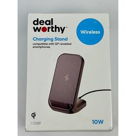 Dealworthy 198420077617 10w Qi Charging Stand - Black Usb Wireless Charger
