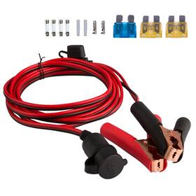 Dedc F206xu0s 3m/10ft Battery Clip On Plug Socket 12v/24v Cigarette Lighter Adapter C