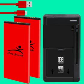 5002c Deep Stretch Large Power 2x 3100mah Battery Portable Charger Cable For Alcatel Glimpse