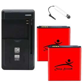 I8730 Deep Stretch Large Capacity 2x 2930mah Battery Wall Charger F Samsung Galaxy Express