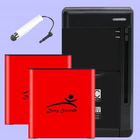 G360a Deep Stretch S820l 2x 4220ma Battery Rapid Charging Charger F Samsung Galaxy Core Prime New
