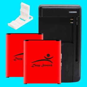 Sm-s777 Deep Stretch Large Capacity 2x 2620mah Lithium Battery Charger For Samsung Galaxy J1