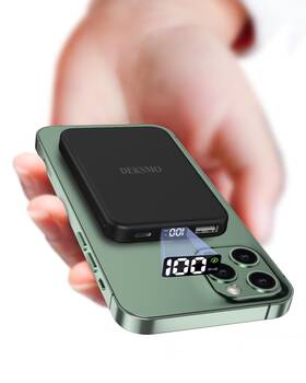 22.5w Deksmo 792105630779 Wireless Power Bank 10000mah Slim Magnetic Portable Charger Usb C Pd F