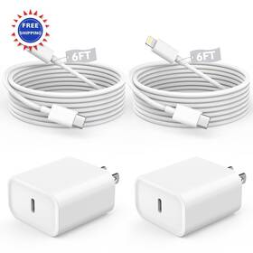Cb-14-w01001 Deltucci Iphone Charger 2pack 6ft Usb C Wall Iphone14 Ipad Cable Cord