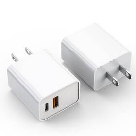 Del-wh-2107 Deltucci 20w Dual Port Usb C Wall Charger Adapter 2-pack For Iphone 17/16/15/14