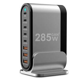 Ofs-559 Dengwenqiang Usb C Fast Charging Station Hub 285w-8 Port Desktop 559 - Silver
