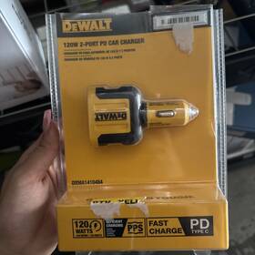 100w Dewalt 826341047913 120w 2-port Pps Pd Usb C Car Charger Total 20w Fast Charge