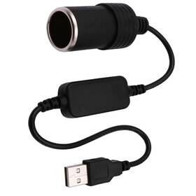 Dfsucces 889141449608 Usb A Male To 12v Car Cigarette Lighter Socket Female Power Converter Cable F