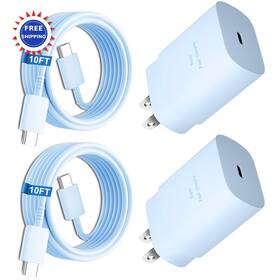Xhd260 Dihines Samsung Galaxy S25 25w Pd Pps Usb C Fast Charger 10ft Type Cable Cord