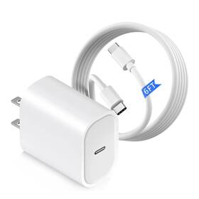 Diimo 2020w-pd1 A17 A16 A15 5g Phone Charger 20w Usb C Fast For Samsung 6 Ft White