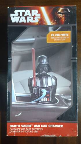 84750900955 Disney Star Wars Darth Vader Dual Usb Car Charger New In Box Thinkgeek Gamestop