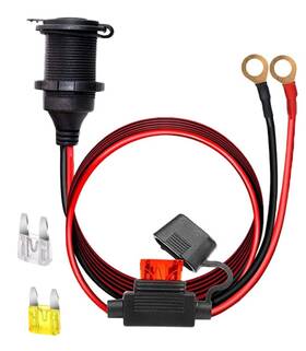 Tggl017 Dongge 12v/24v Fixed Thread Cigarette Lighter Socket Extension Cable With Perforated