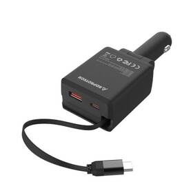 Sc011-2 Dongguan Chengxiang Industrial Co. Ltd. Retractable Car Charger Total 75w Fast 3 In 1 Usb C Adapter