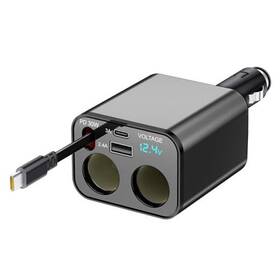Pt-21 Dongguan Dalingshan Shiyue Electronics Business Department Retractable Car Charger 5 In 1 Fast Cars Phone 60w Bluetooth 5.3 Fm