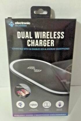 Xwc8-1027-blk Dual Wireless Charger #xwc8-1027-blk - New