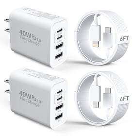 Xd2022 Duloch 40w 15/14 Charger Fast Charging 4-port Dual Usbc And Usba Block