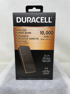 Duracell 840859101240 Core 10 Wireless Power Bank 000mah Usb-c Usb-a