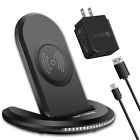 Dwu81010142bk Donwell Qi Wireless Fast Charger Charging Stand Dock Pad Qc