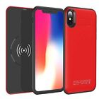 Dx03 Nvess Iphone Case With Wireless Qi Power Bank Charger Red