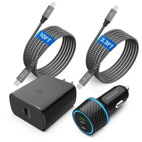 Em-cw01-3 Easdmn 45w Usb-c Charger 2-pack 45 Watt Samsung Super Fast Type C Pps Wall/