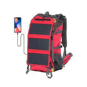 Eceen 757249612708 Solar Panel Backpack Charger External Frame Hiking 68l With 20