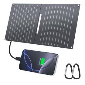 Ecosonique Technology 703329360611 15w Small Solar Charger Panels With Usb C A Fast Charging Fold