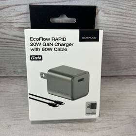 S-tr-321a-1c20-us Ef Ecoflow New Sealed Rapid 20w Gan Usb C Charger With 60w Cable