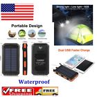 Ehd09 Floureon Waterproof Solar Power Bank Usb Led Sos Battery Charger