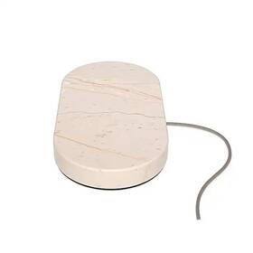 Wp0203020-074 Einova 749350835824 10w Qi Wireless Dual Charging Stone Cream Marble