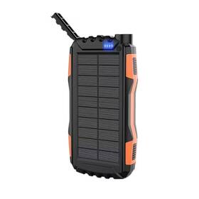 Ekieudl 445033953917 42800mah Portable Solar Charger Power Bank External Battery In Orange With Super