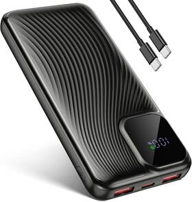 Es06-1 Elaluoke Portable Charger Power Bank 10000mah 22.5w Fast Charging Black