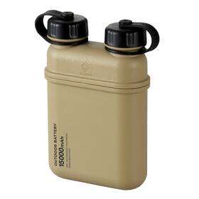 De-nest-15000abe Elecom Nestout Rugged Power Bank 15000mah Outdoor Charger Beige