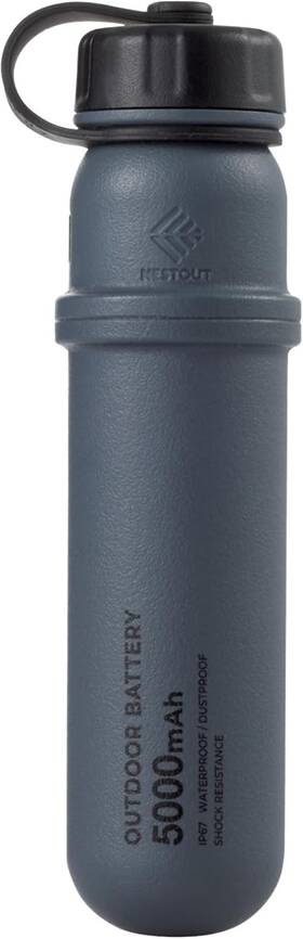 De-nest5000agy Elecom Nestout Portable Charger 5000mah Outdoor Battery Power Gray Blue