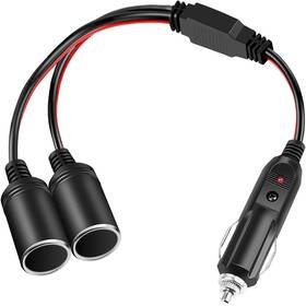 Electop 445025753792 1 To 2 Car Cigarette Lighter Splitter Adapter Power Charger Port 12v 24