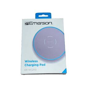 Er-wc200 Emerson Radio Corp. Wireless Charging Pad 10w Usb Grey With Blue Light
