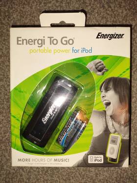 Energizer 039800045492 Energi To Go Portable Power For Ipod /2 Ultimate Lithium Aa Batteries