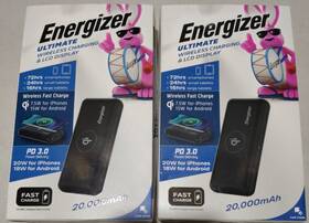 Qe20010pq Energizer 842982106185 2x - Ultimate Lithium 20 000 Mah 20w Usb-c 4-port Power Bank